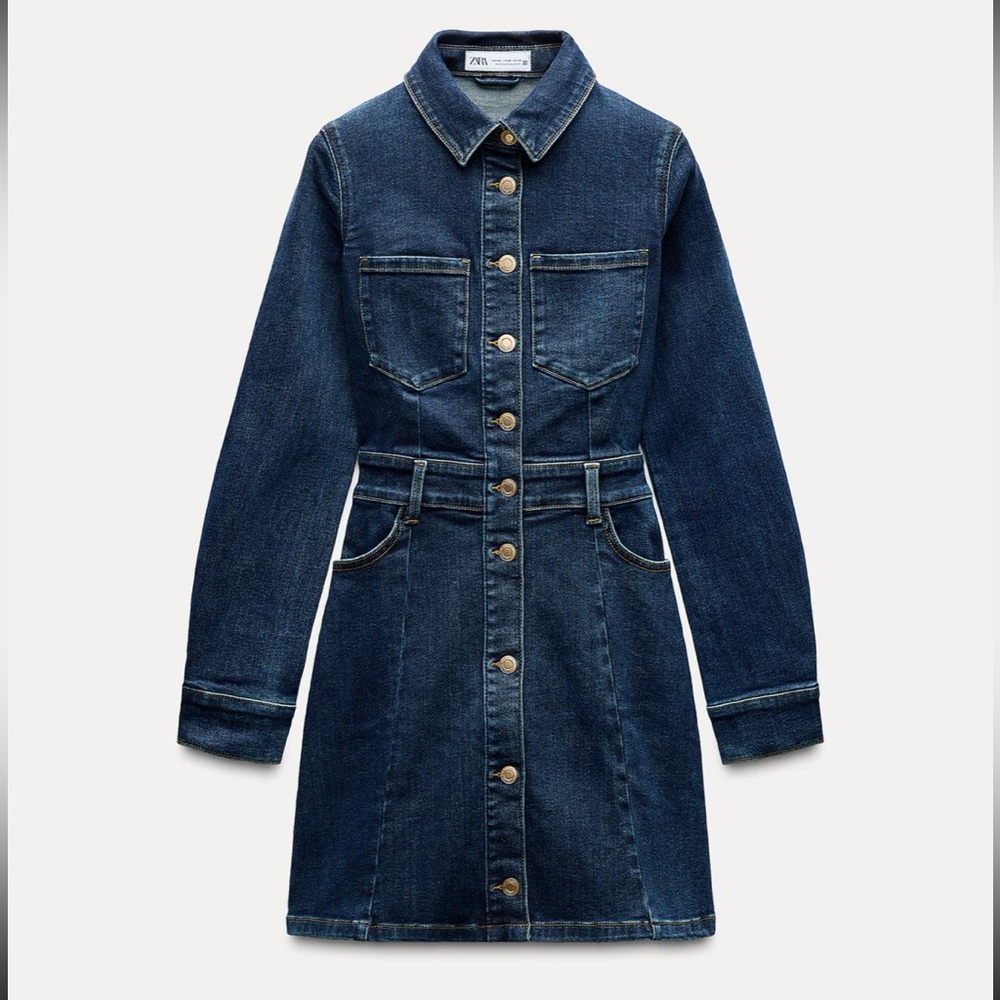 ZARA MINI DENIM DRESS